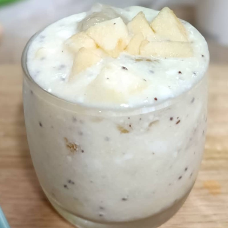 Bước 3 Thành phẩm Kiwi dầm sữa chua với táo
