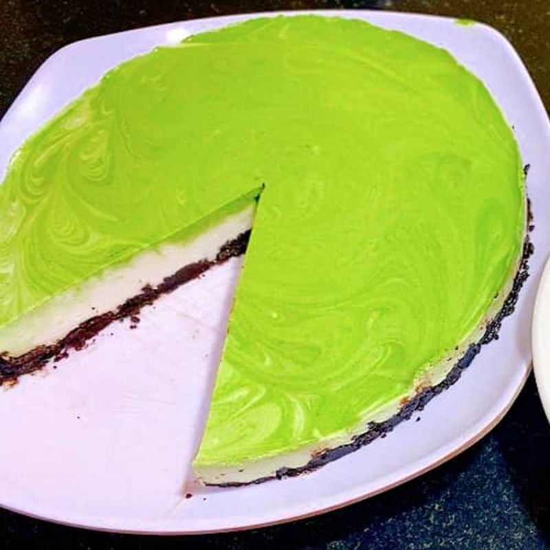 Bước 7 Thành phẩm Cheesecake trà xanh (matcha) oreo