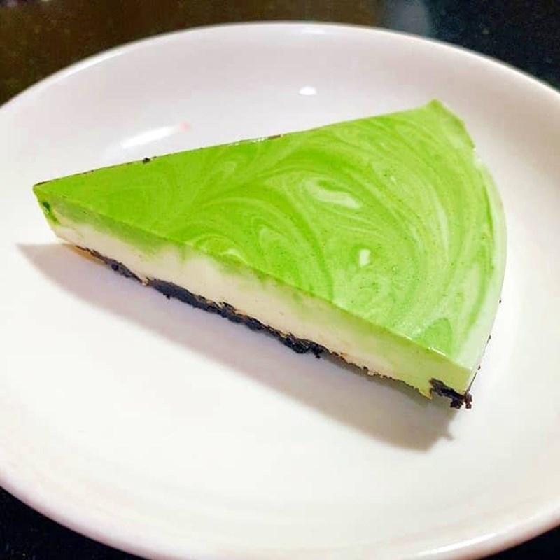 Bước 7 Thành phẩm Cheesecake trà xanh (matcha) oreo