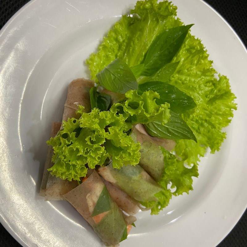 Bước 4 Thành phẩm Bánh tráng cuốn tôm