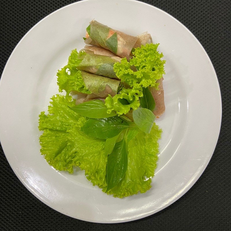 Bước 4 Thành phẩm Bánh tráng cuốn tôm
