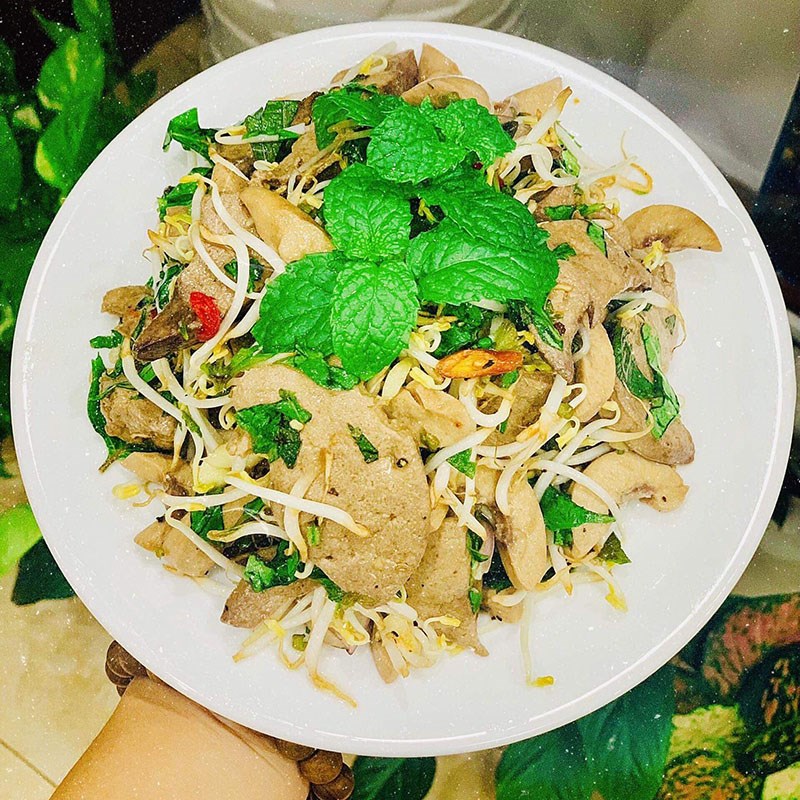 Bước 6 Thành phẩm Nộm giá đỗ tim cật