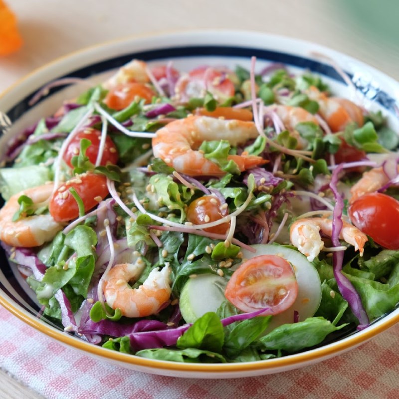 Bước 5 Thành phẩm Salad tôm chanh dây