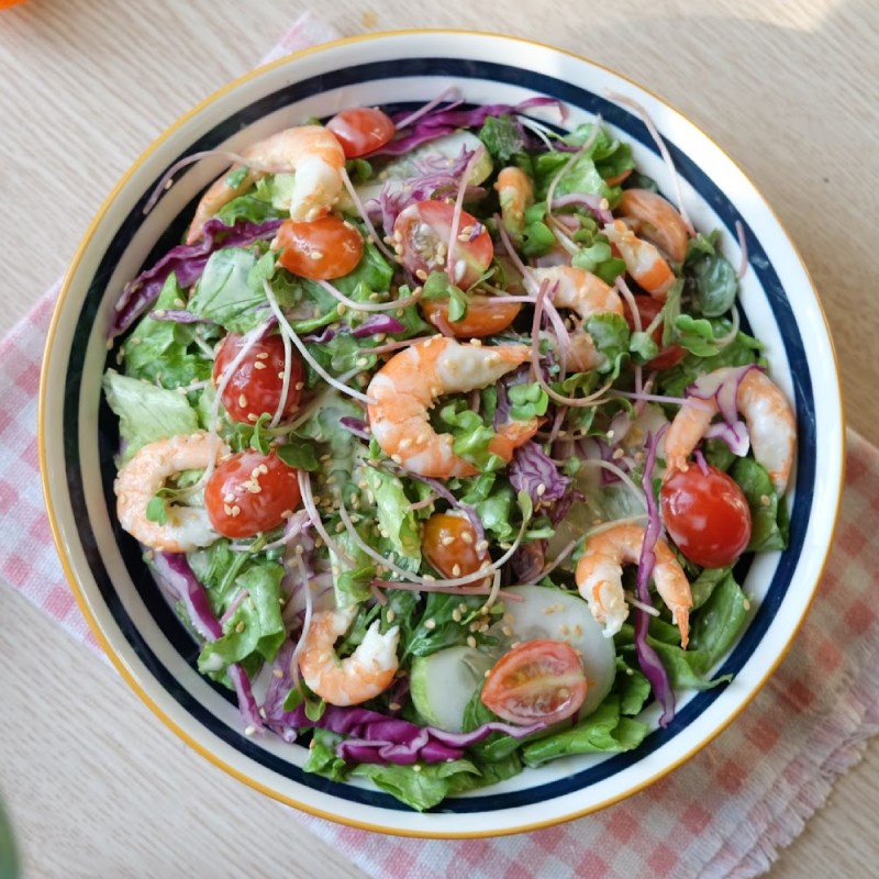 Bước 5 Thành phẩm Salad tôm chanh dây