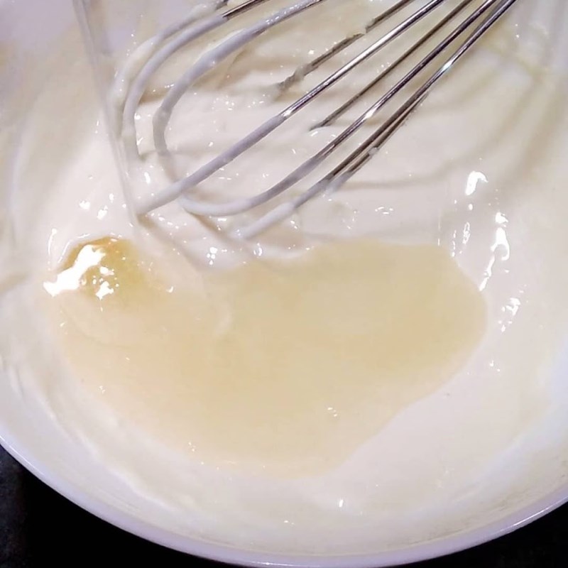 Bước 5 Thêm gelatin và hoàn thiện kem cheese Bánh cheesecake oreo