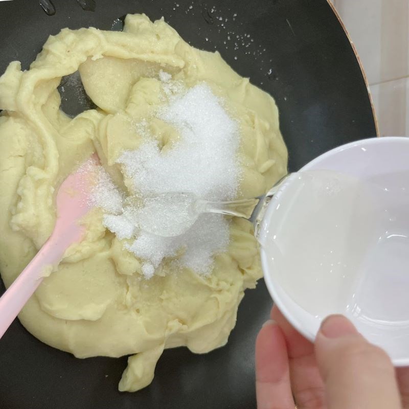 Bước 3 Xay nhuyễn và nấu đậu xanh Bánh trung thu rau câu nhân đậu xanh