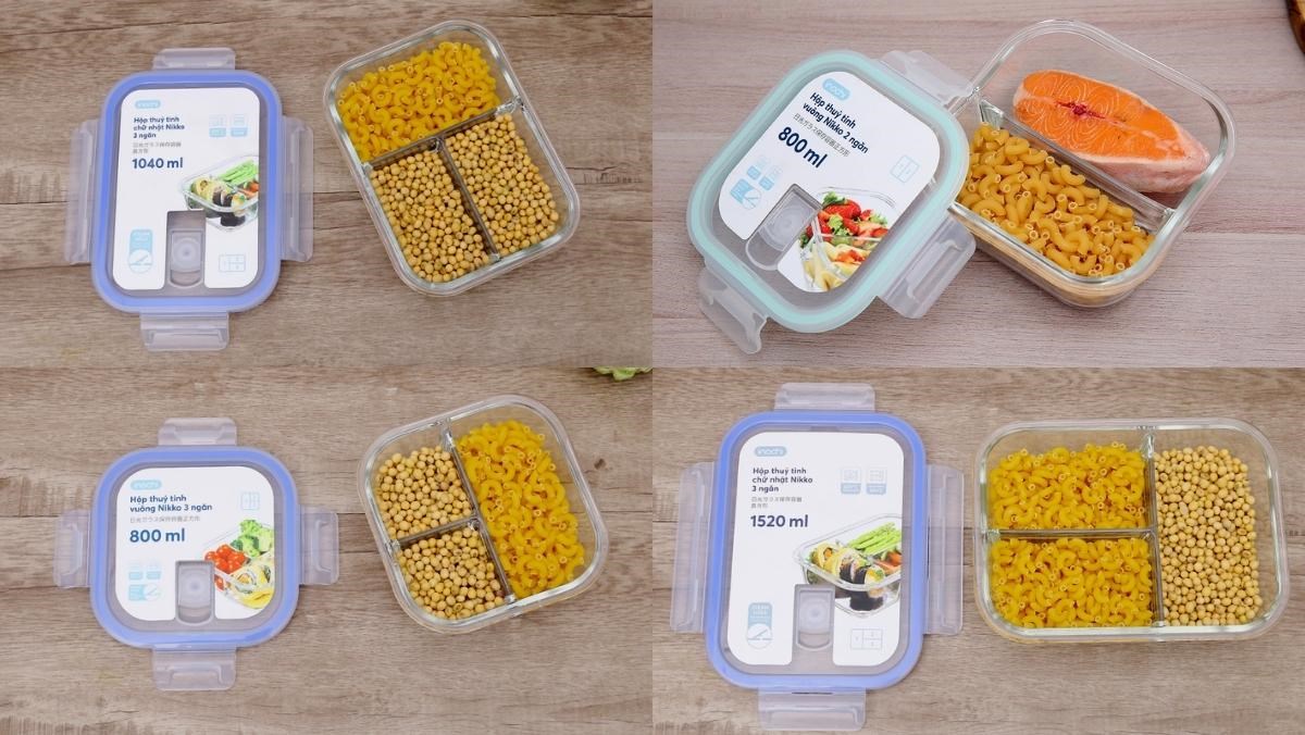 Hộp đựng thực phẩm thủy tinh