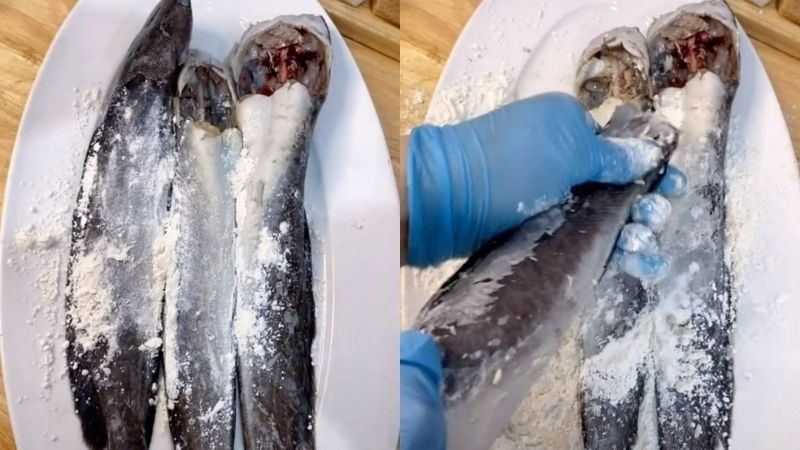 D&ugrave;ng bột để loại bỏ chất nhớt của c&aacute;