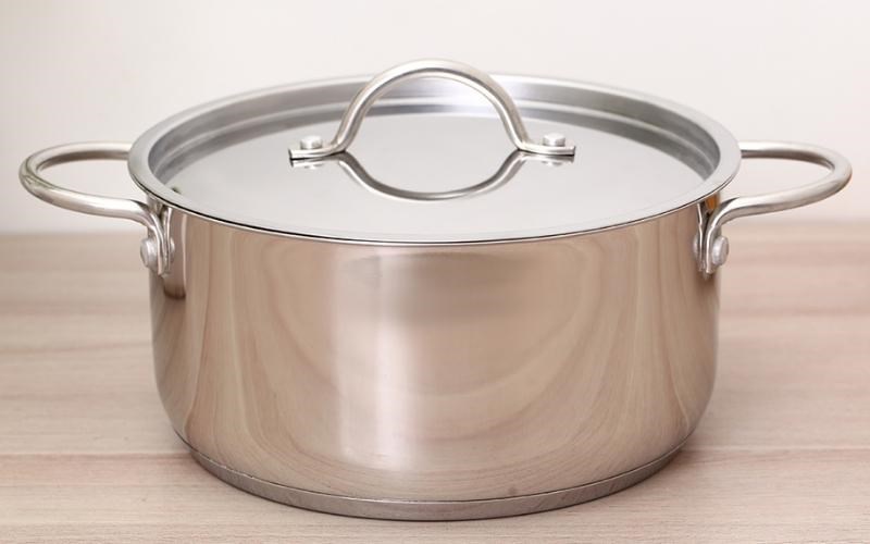 Nồi inox 3 đáy nắp inox 20 cm Delites NE013-20