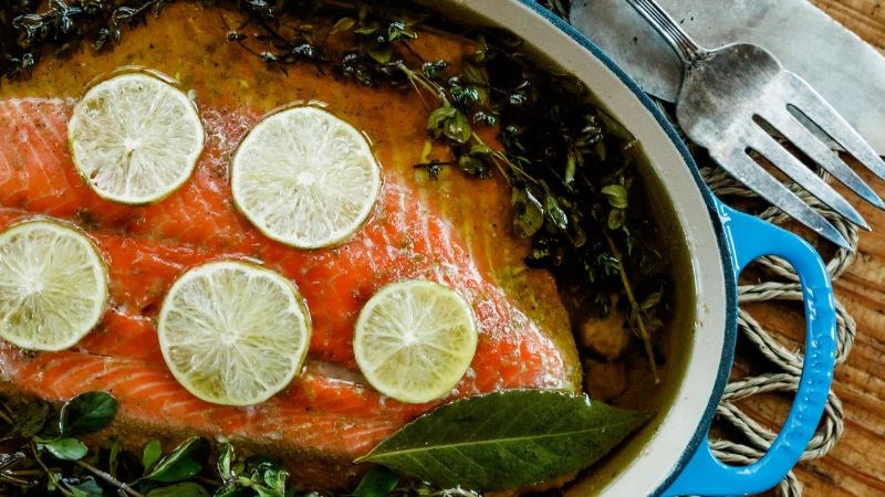 Thời gian làm confit cá hồi