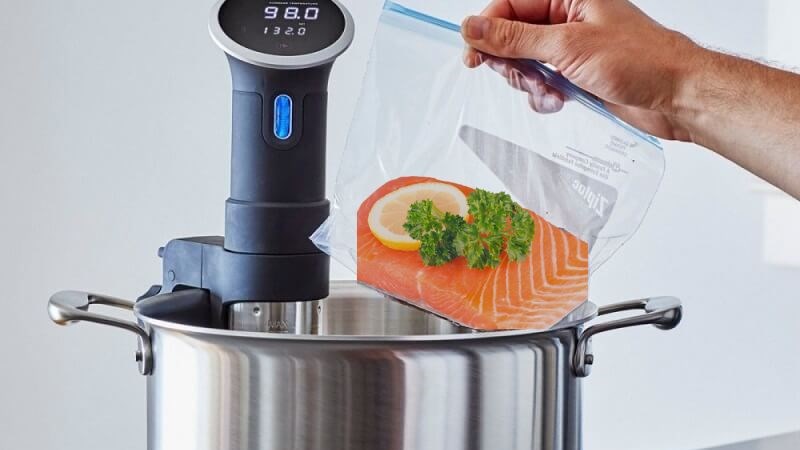 Dụng cụ làm confit cá hồi