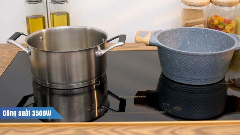C&ocirc;ng suất của bếp từ đ&ocirc;i lắp &acirc;m Kangaroo KG438I