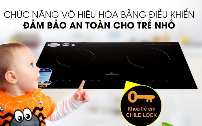 Chức năng vô hiệu hóa bảng điều khiển đảm bảo an toàn cho trẻ nhỏ