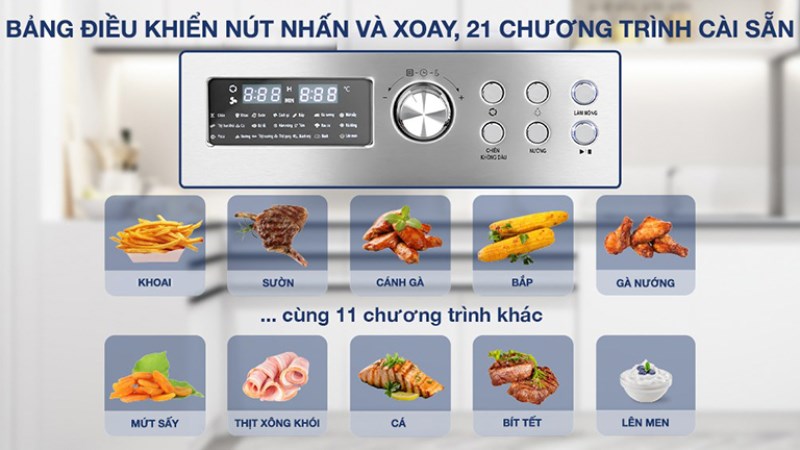 Chức năng của lò chiên không dầu Kangaroo KG25AF1A 