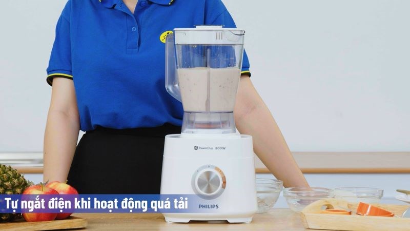 Chế độ tự ngắt của m&aacute;y xay đa năng Philips HR7510/00