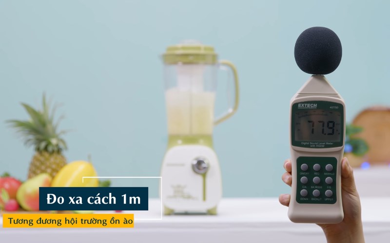 Đo độ ồn của m&aacute;y xay sinh tố đa năng Sunhouse SHD5312G