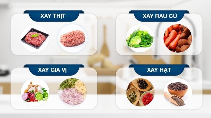 C&aacute;c chức năng của m&aacute;y xay thịt Bear QSJ-D03P3