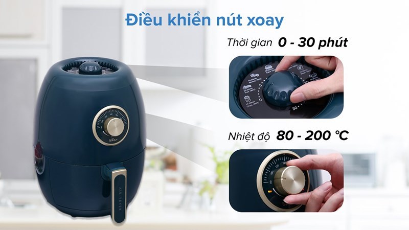 Bảng điều khiển của nồi chi&ecirc;n kh&ocirc;ng dầu Bear QZG-A14D