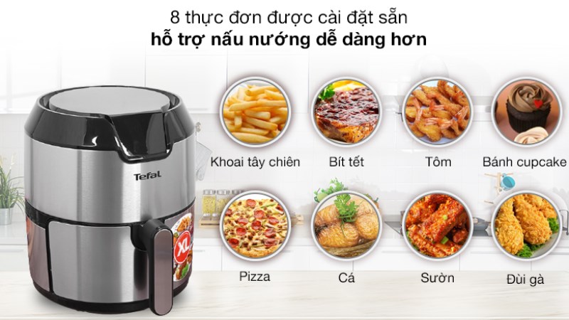 Thực đơn nấu của nồi chiên không dầu Tefal EY401D15