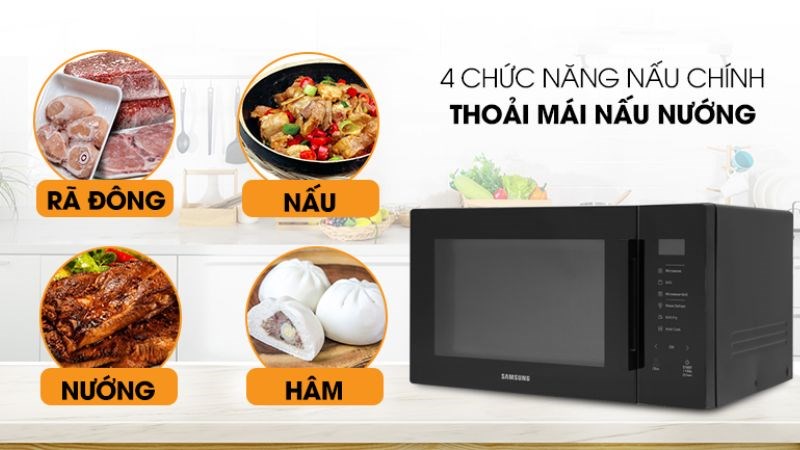 Lò có đa dạng chức năng nấu nướng