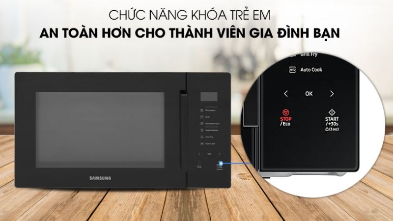 Chức năng khóa trẻ em an toàn