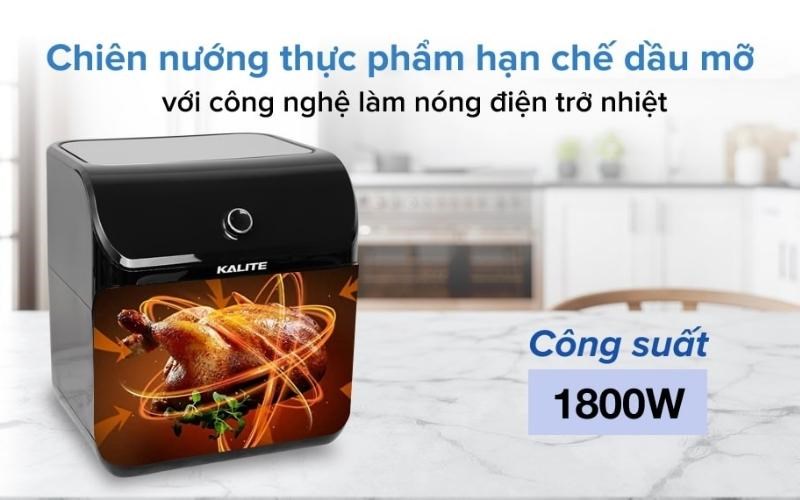 Chi&ecirc;n nướng thực phẩm hạn chế dầu mỡ với c&ocirc;ng nghệ l&agrave;m n&oacute;ng điện trở nhiệt