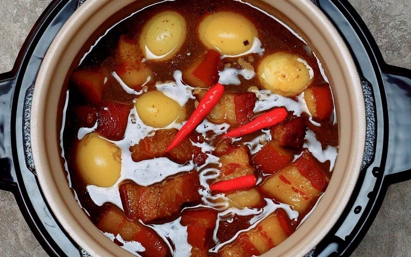 Th&agrave;nh phẩm thịt kho trứng bằng nồi &aacute;p suất