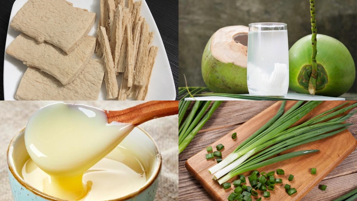 Nguyên liệu làm sườn non chay khìa nước dừa