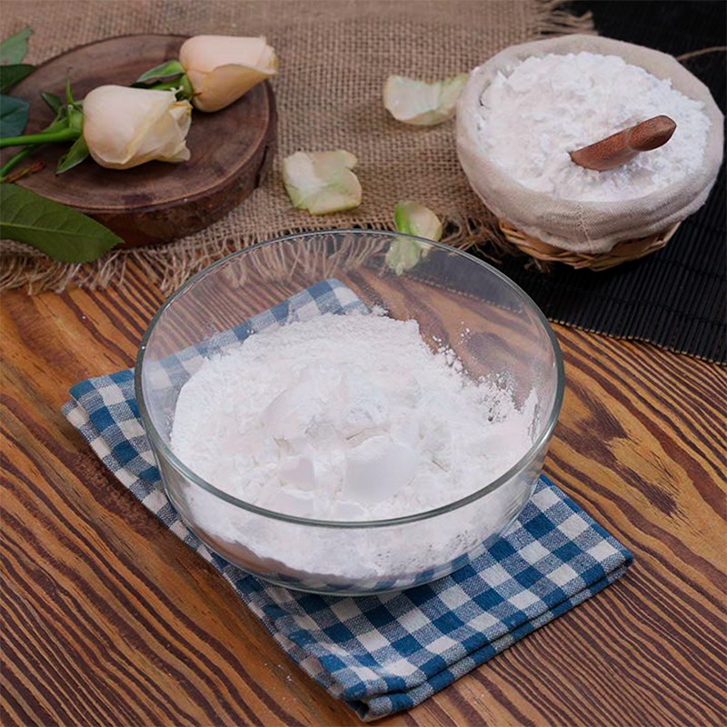 Bước 1 Làm bột há cảo Há cảo hoa hồng