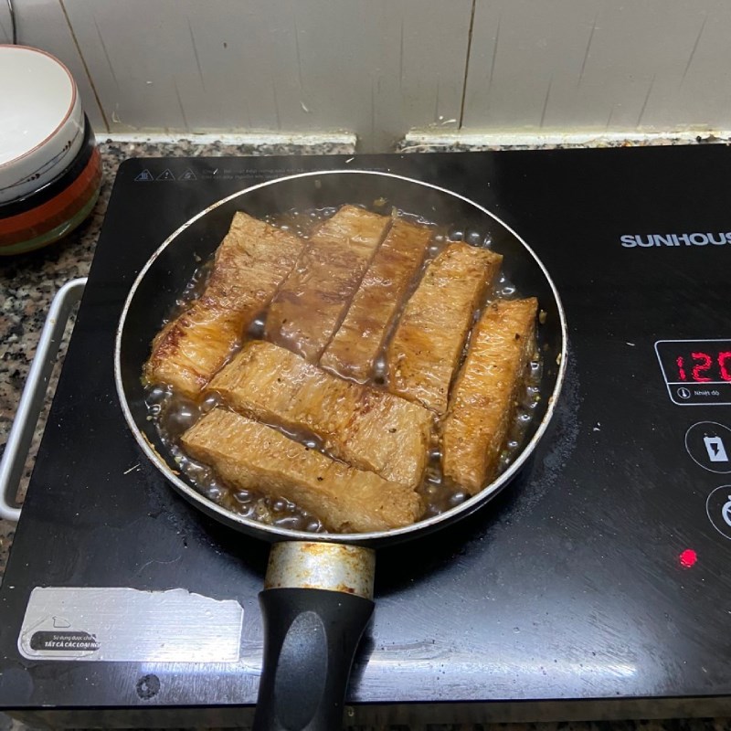 Bước 4 Rim sườn với nước dừa Sườn non chay khìa nước dừa