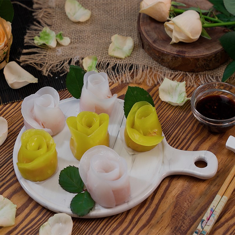 Bước 5 Thành phẩm Há cảo hoa hồng