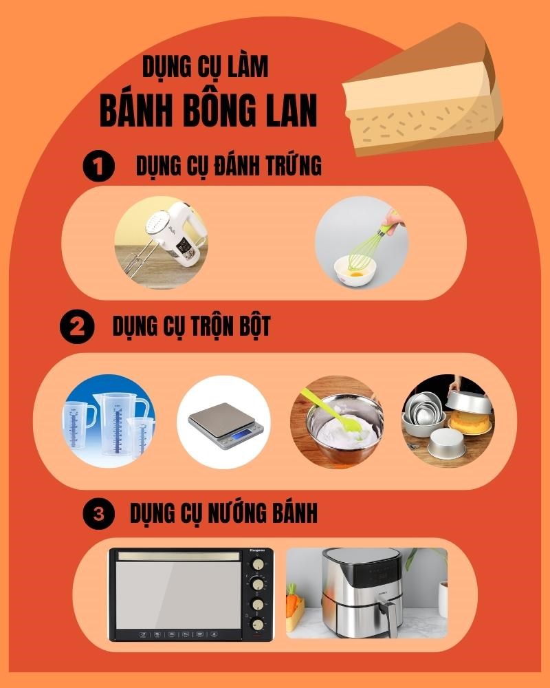 Dụng cụ l&agrave;m b&aacute;nh b&ocirc;ng lan
