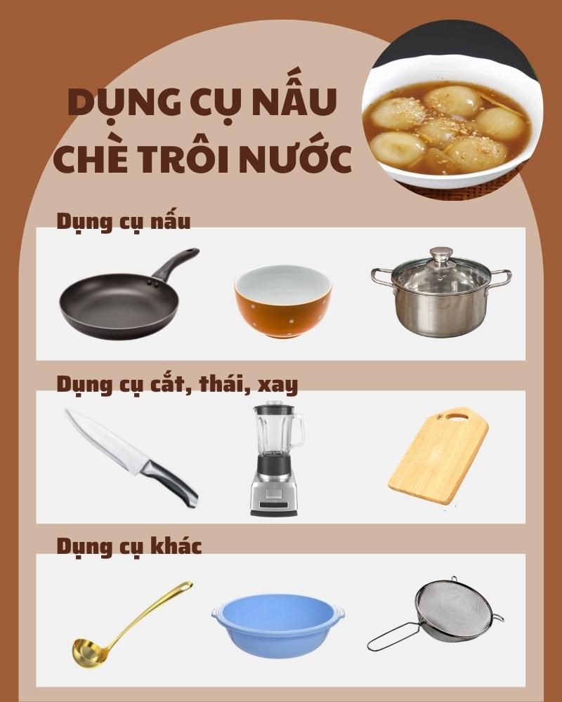 Combo dụng cụ nấu ch&egrave; tr&ocirc;i nước tiện lợi cho chị em nội trợ