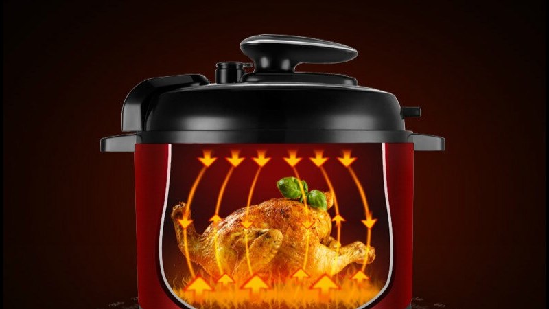 Hoạt động kín, sử dụng áp suất khí làm chín thực phẩm