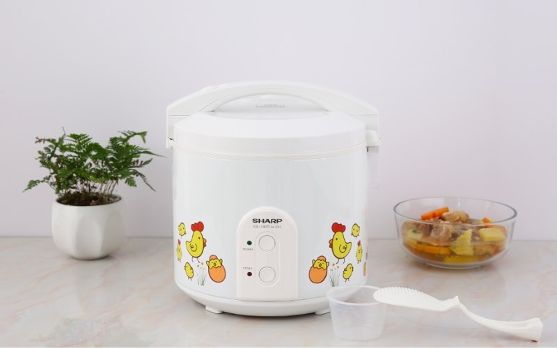 Nồi cơm điện nắp g&agrave;i Sharp 1.8 l&iacute;t KS-183TJV-CH