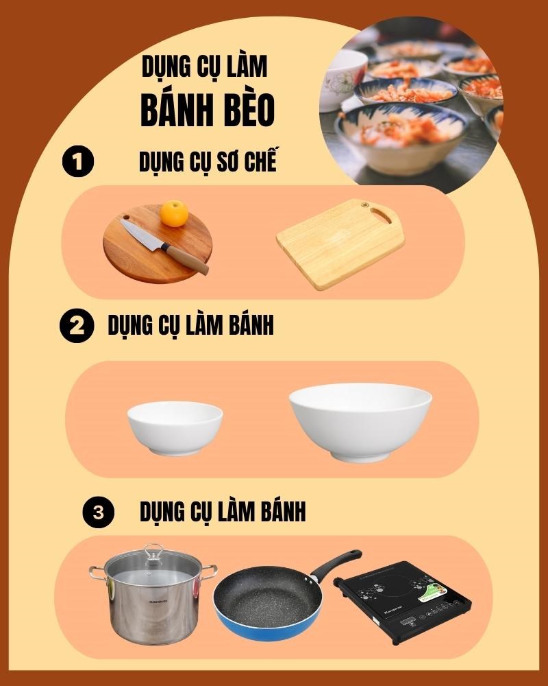 Dụng cụ l&agrave;m b&aacute;nh b&egrave;o