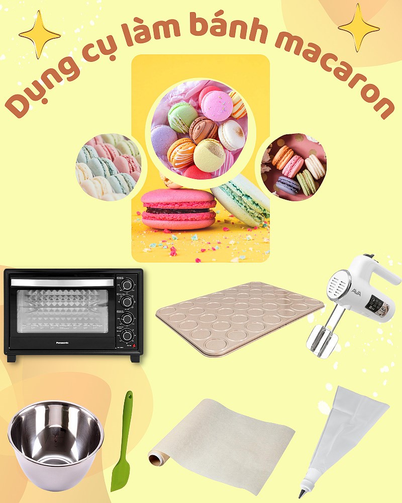 Combo dụng cụ làm bánh macaron