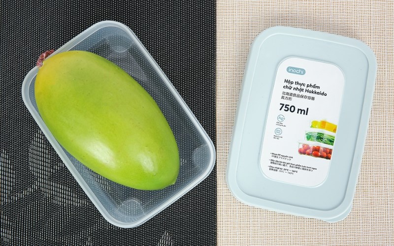 Hộp đựng thực phẩm nhựa 750 ml Hokkaido Inochi HIN.HOCN.0750ZZ1