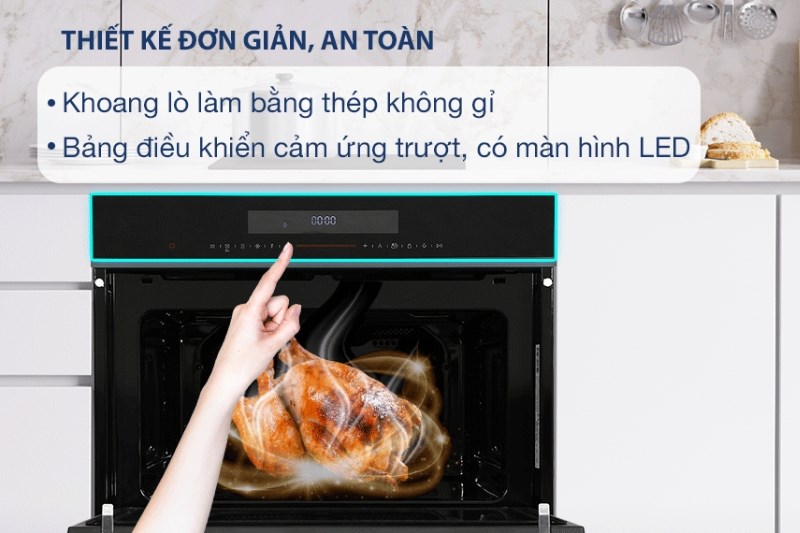 L&ograve; nướng kết hợp vi s&oacute;ng lắp &acirc;m Hafele HCO-8T50A (538.01.431) 50 l&iacute;t