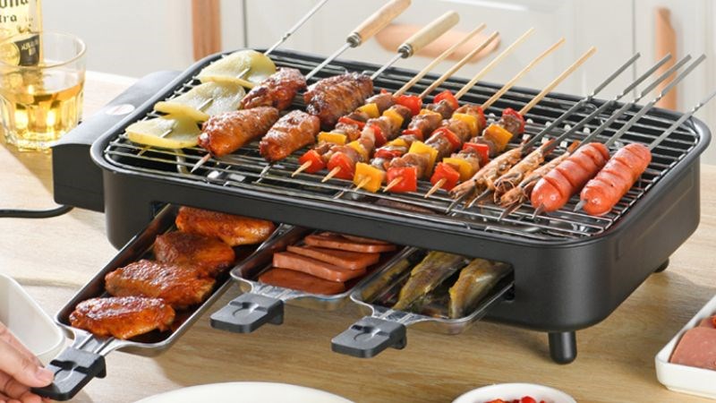 Bếp nướng điện sử dụng điện để tạo nhiệt n&ecirc;n kh&ocirc;ng đốt ch&aacute;y oxy