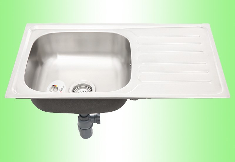 Chậu rửa ch&eacute;n 1 ngăn 1 c&aacute;nh inox Hafele HS19-SSD1R60 (567.23.093)