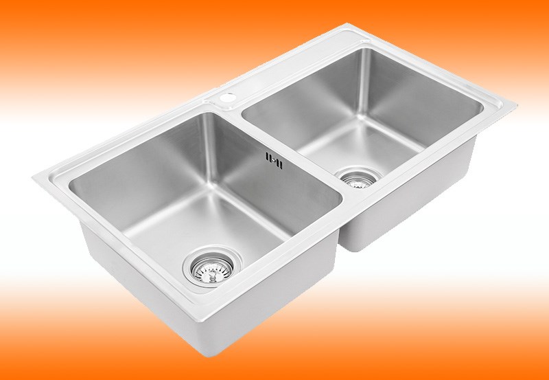 Chậu rửa ch&eacute;n 2 ngăn inox Hafele HS20-SSN2S90L (567.20.546)