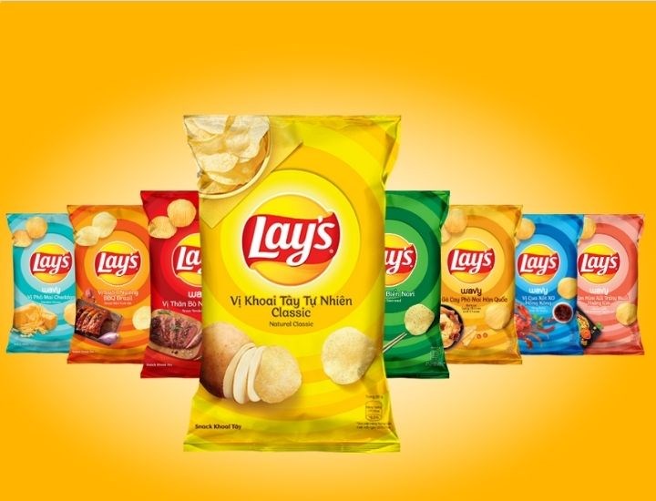 Snack Lay’s được làm từ khoai tây tươi tự nhiên