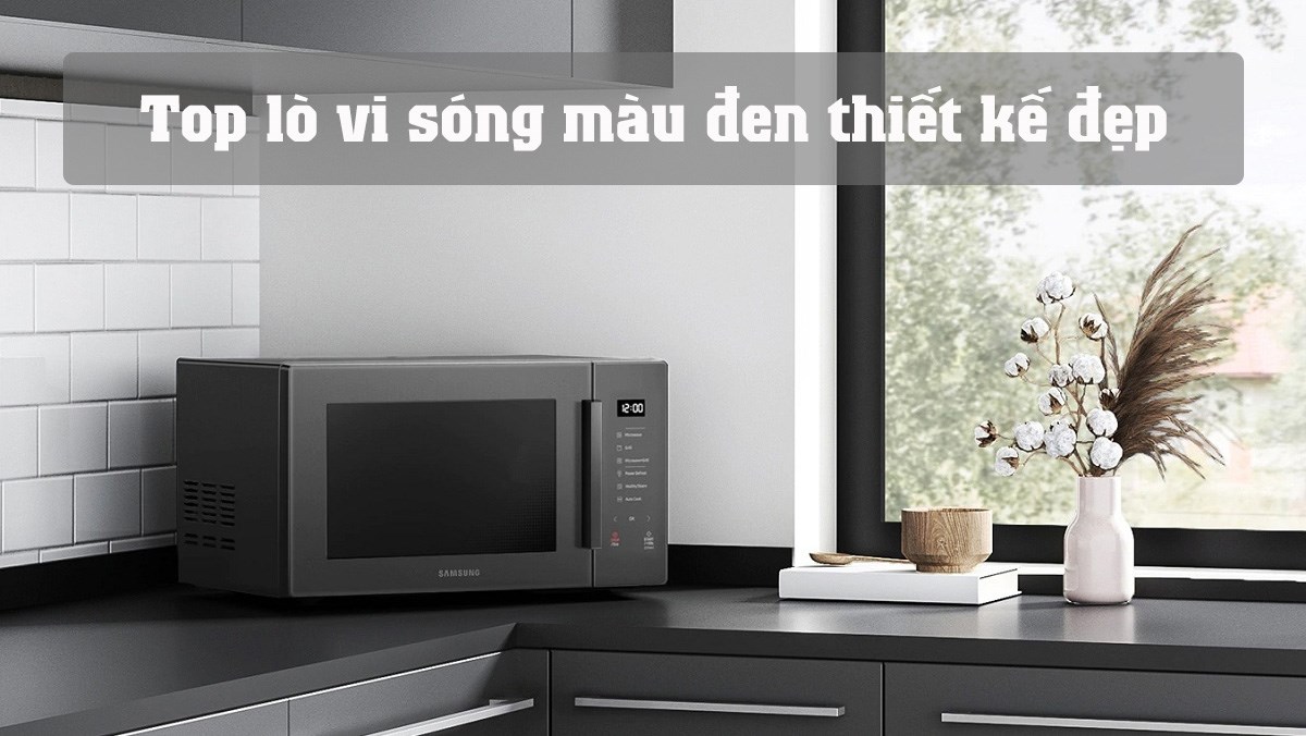 Lò vi sóng màu đen