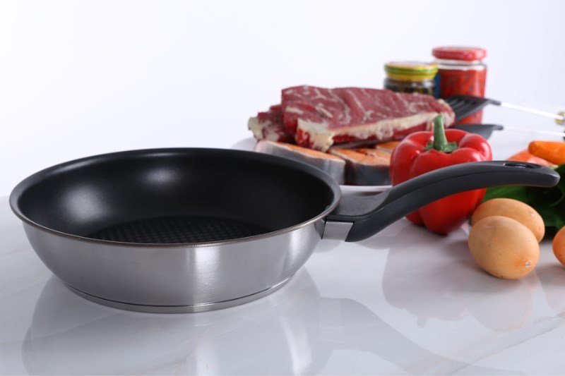 Chảo inox chống d&iacute;nh 3 đ&aacute;y 22 cm Fivestar CKD22-3DI