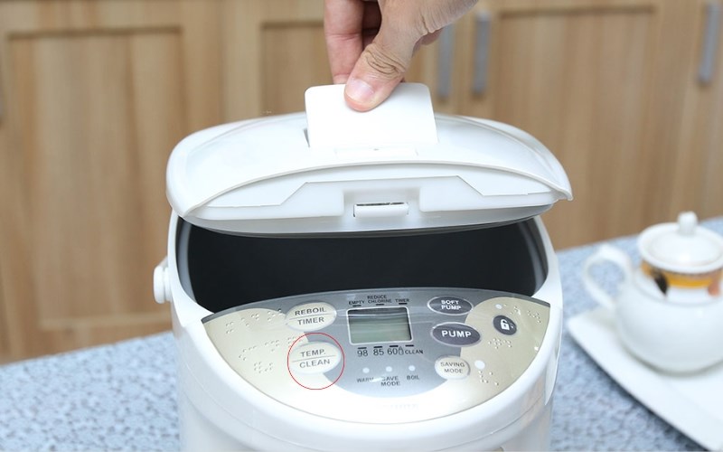 Chế độ l&agrave;m sạch cặn