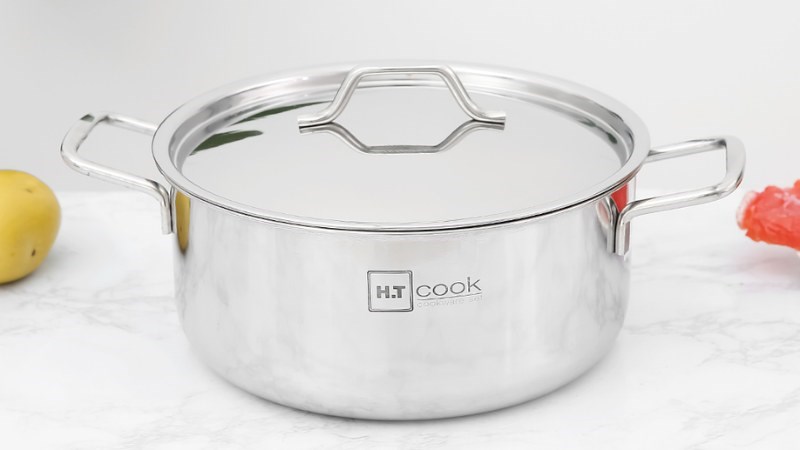 Nồi inox nắp inox 24 cm HT Cook N24-1DHT 