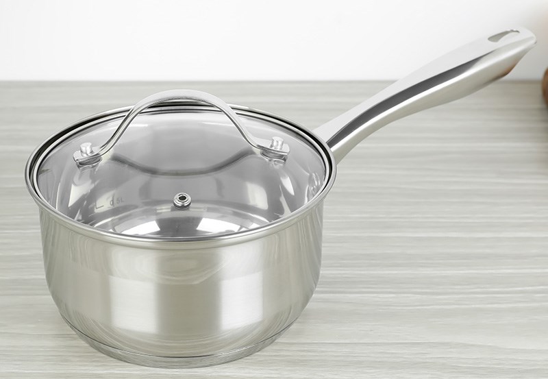 Qu&aacute;nh inox 3 đ&aacute;y nắp k&iacute;nh 16 cm Delites CW-G001N