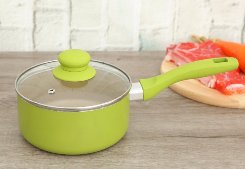 Qu&aacute;nh nh&ocirc;m chống d&iacute;nh nắp k&iacute;nh 16 cm Sunhouse SMP151 Xanh l&aacute;