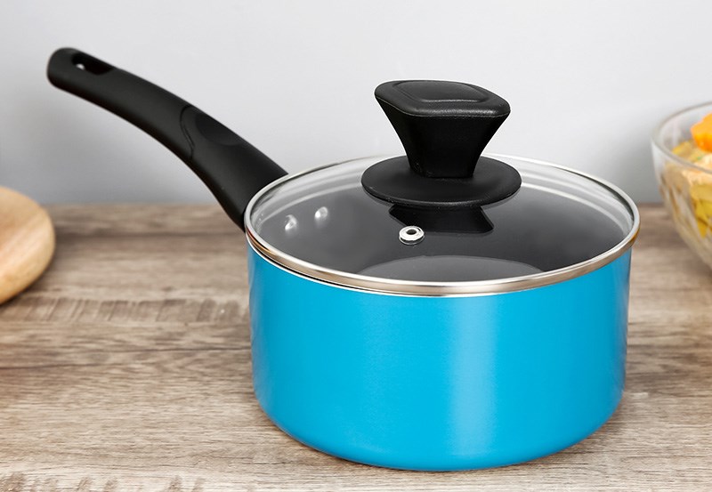 Qu&aacute;nh nh&ocirc;m chống d&iacute;nh nắp k&iacute;nh 16 cm Hommy QE003-16 Xanh